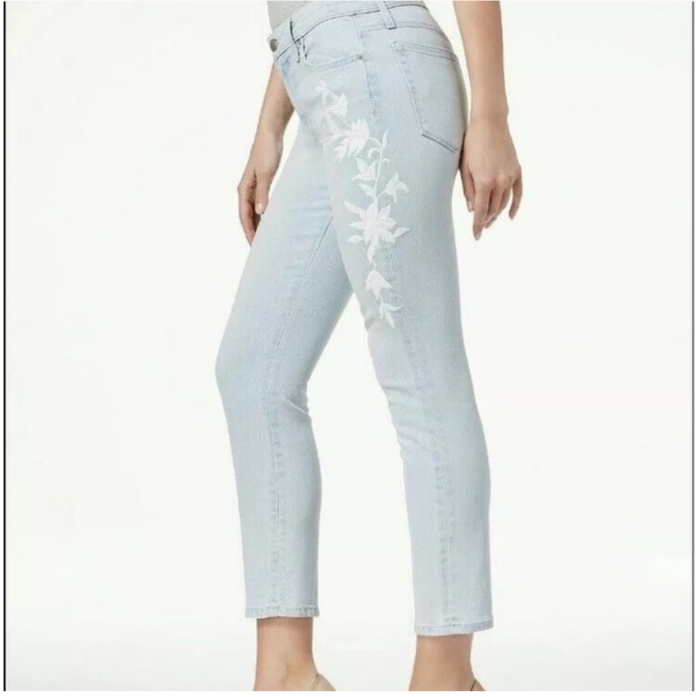 JOE'S Jeans The Icon Embroidered Crop Midrise Skinny Jeans ALYCE size 32